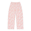 Pink floral pattern, Women's Pajama Pants (AOP)
