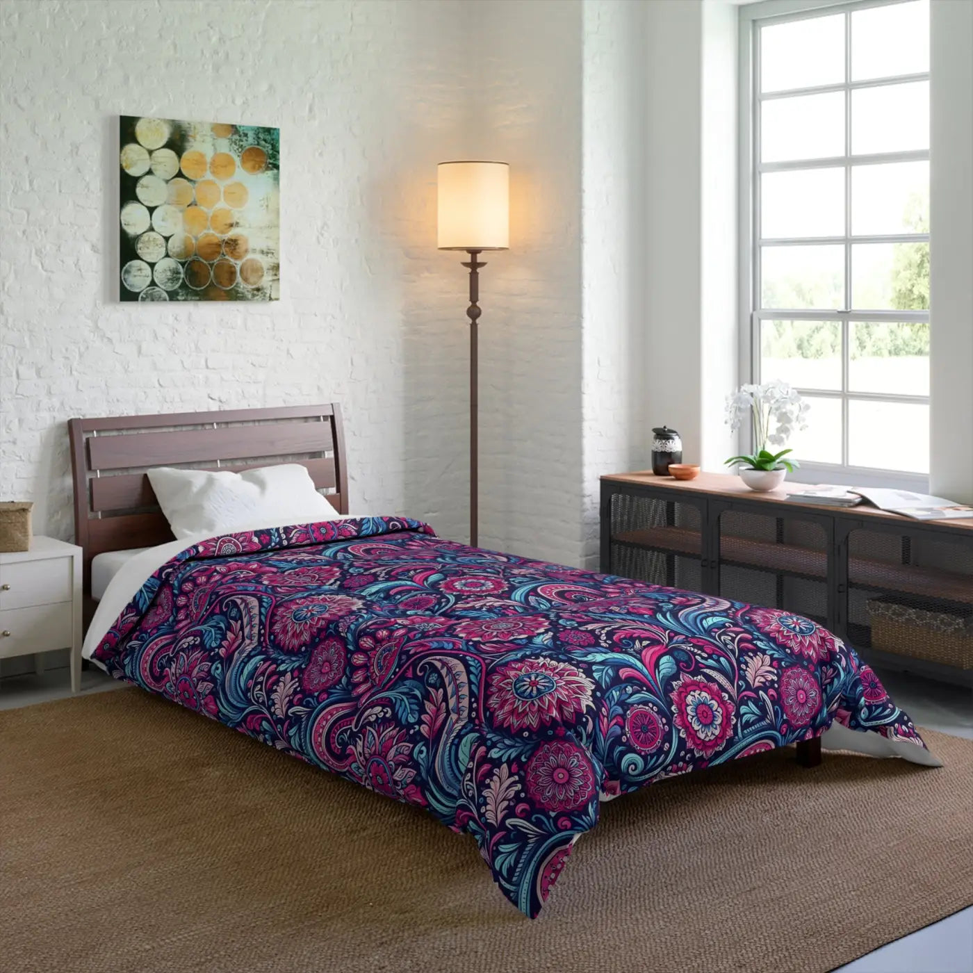 Cozy Indian Pattern Comforter - Eco-Friendly Gifts - DipaliZ