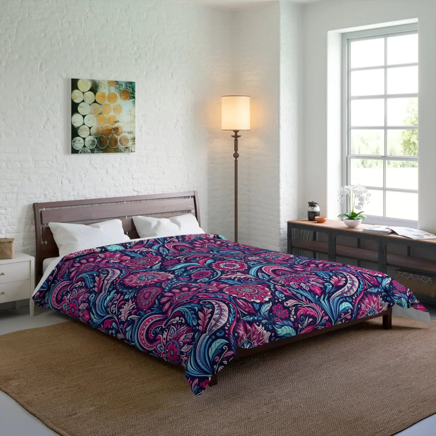 Cozy Indian Pattern Comforter - Eco-Friendly Gifts - DipaliZ