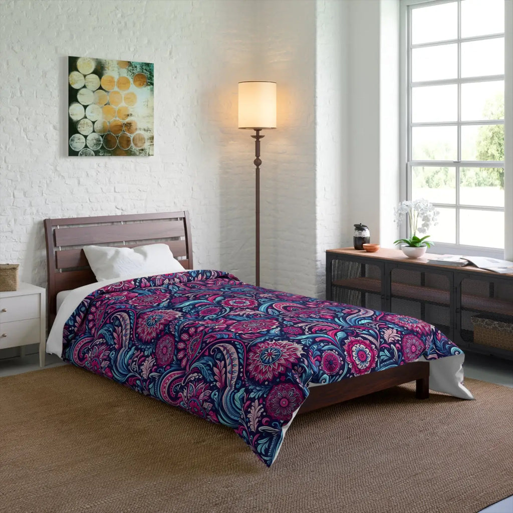 Cozy Indian Pattern Comforter - Eco-Friendly Gifts - DipaliZ