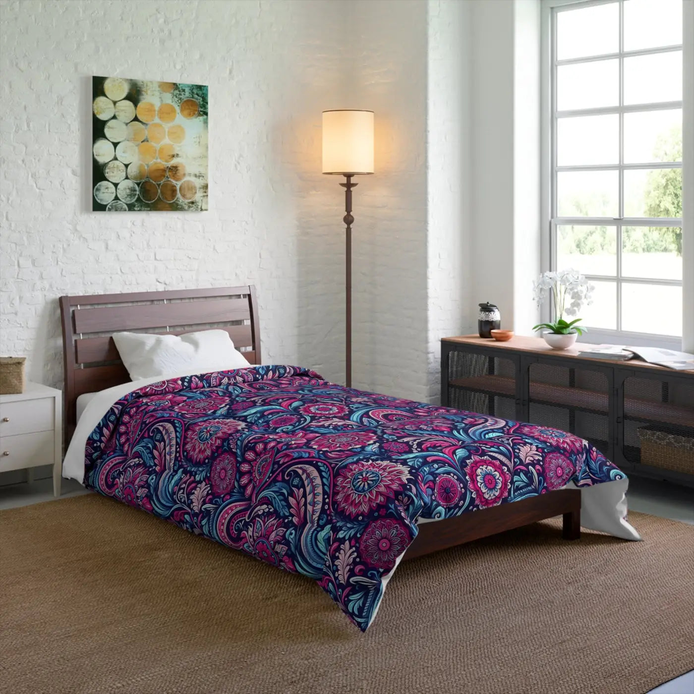 Cozy Indian Pattern Comforter - Eco-Friendly Gifts - DipaliZ