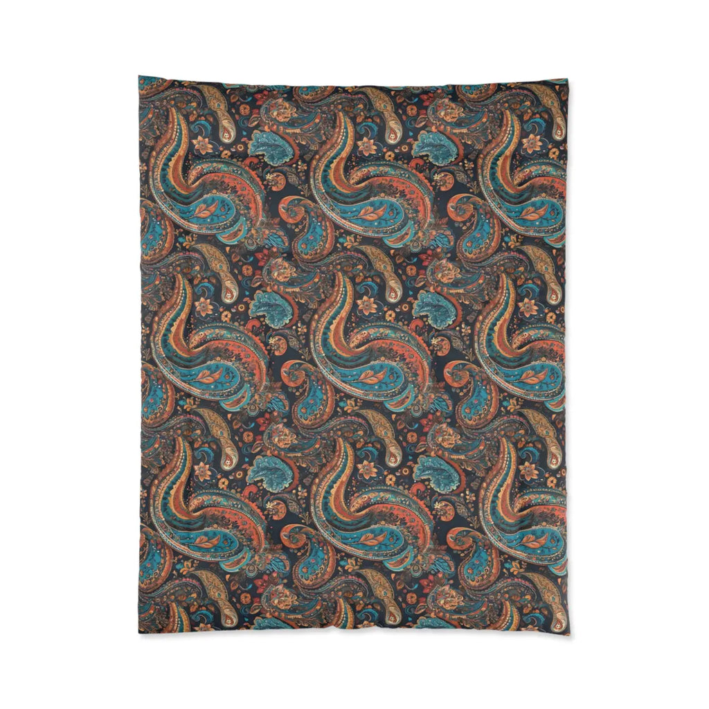 Cozy Paisley Pattern Comforter - Polyester Bedding - DipaliZ
