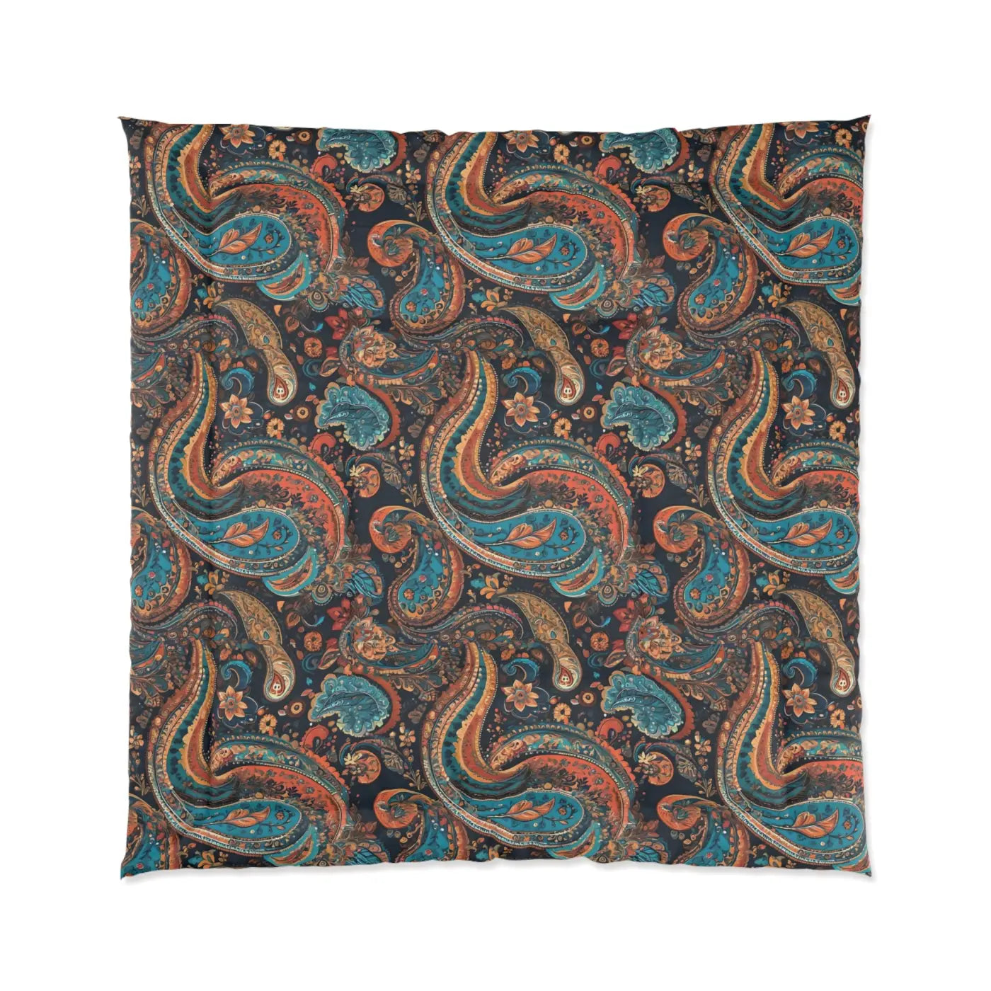 Cozy Paisley Pattern Comforter - Polyester Bedding - DipaliZ