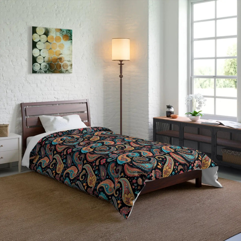 Cozy Paisley Pattern Comforter - Gifts For Her - DipaliZ