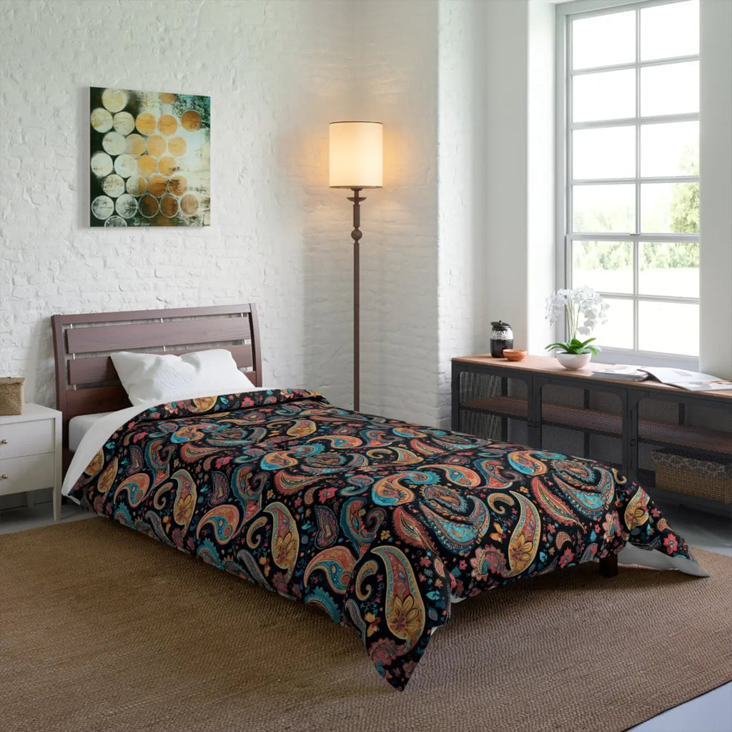 Cozy Paisley Pattern Comforter - Gifts For Her - DipaliZ