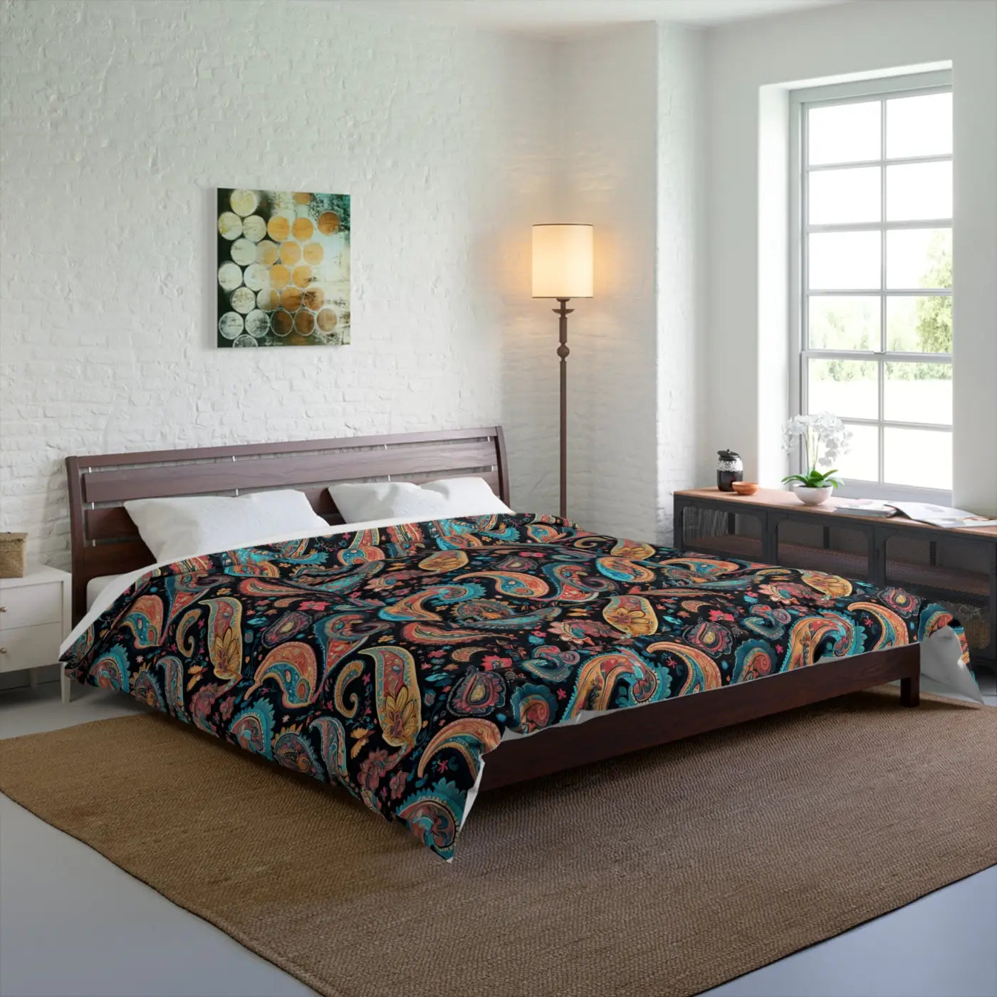 Cozy Paisley Pattern Comforter - Gifts For Her - DipaliZ