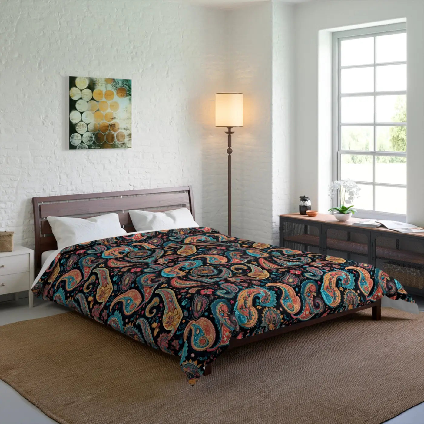 Cozy Paisley Pattern Comforter - Gifts For Her - DipaliZ
