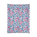 Cozy Blue Roses Pattern Comforter Lightweight - DipaliZ