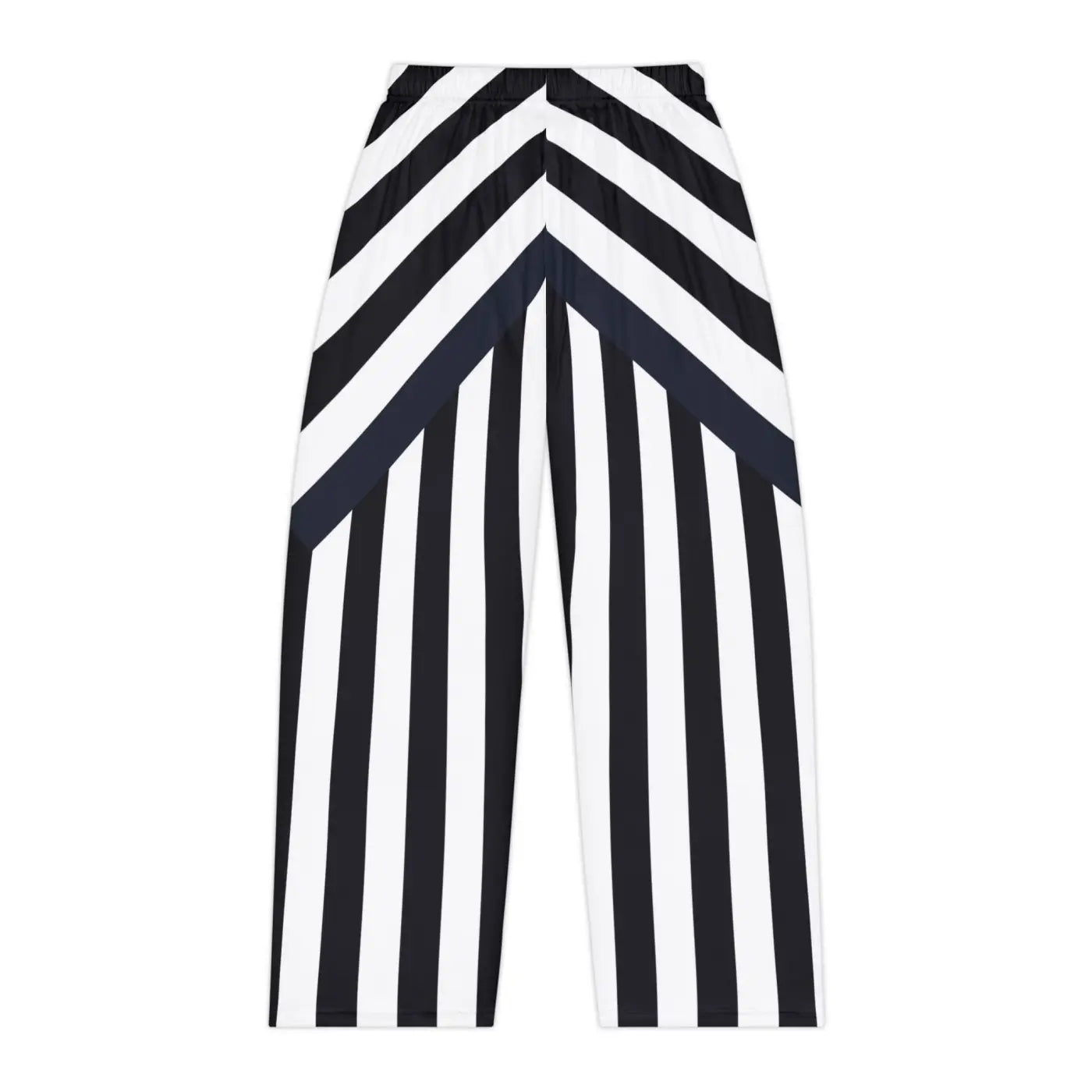 Unique black stripes pattern Women's Pajama Pants (AOP)