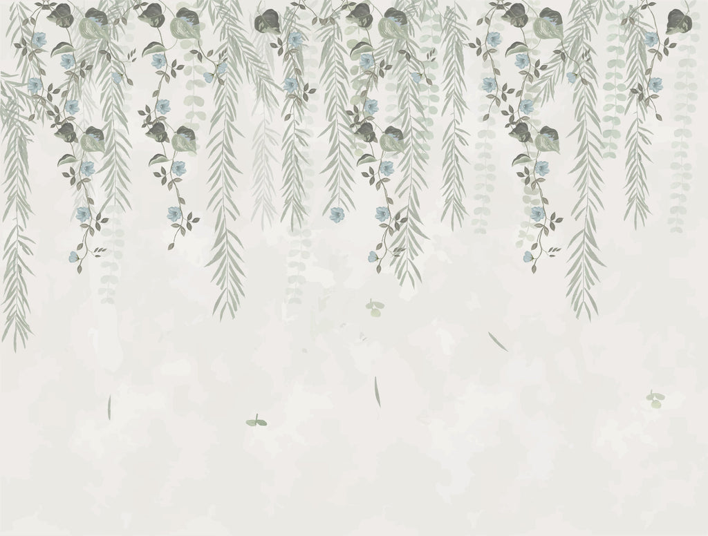 Lush Foliage Wallpaper | Kitchen + Metal