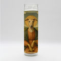 Saint Greyhound Renaissance Dog Candle