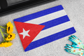 Flag Of Cuba Outdoor Non-Slip Door Mat | Copa America | 24"x36"