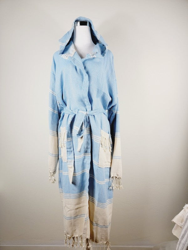 Unisex Robe, Beach or spa Robe with pockets - Ligh
