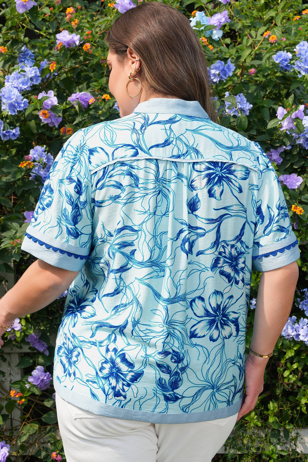 Aylin Floral Short Sleeve Blouse