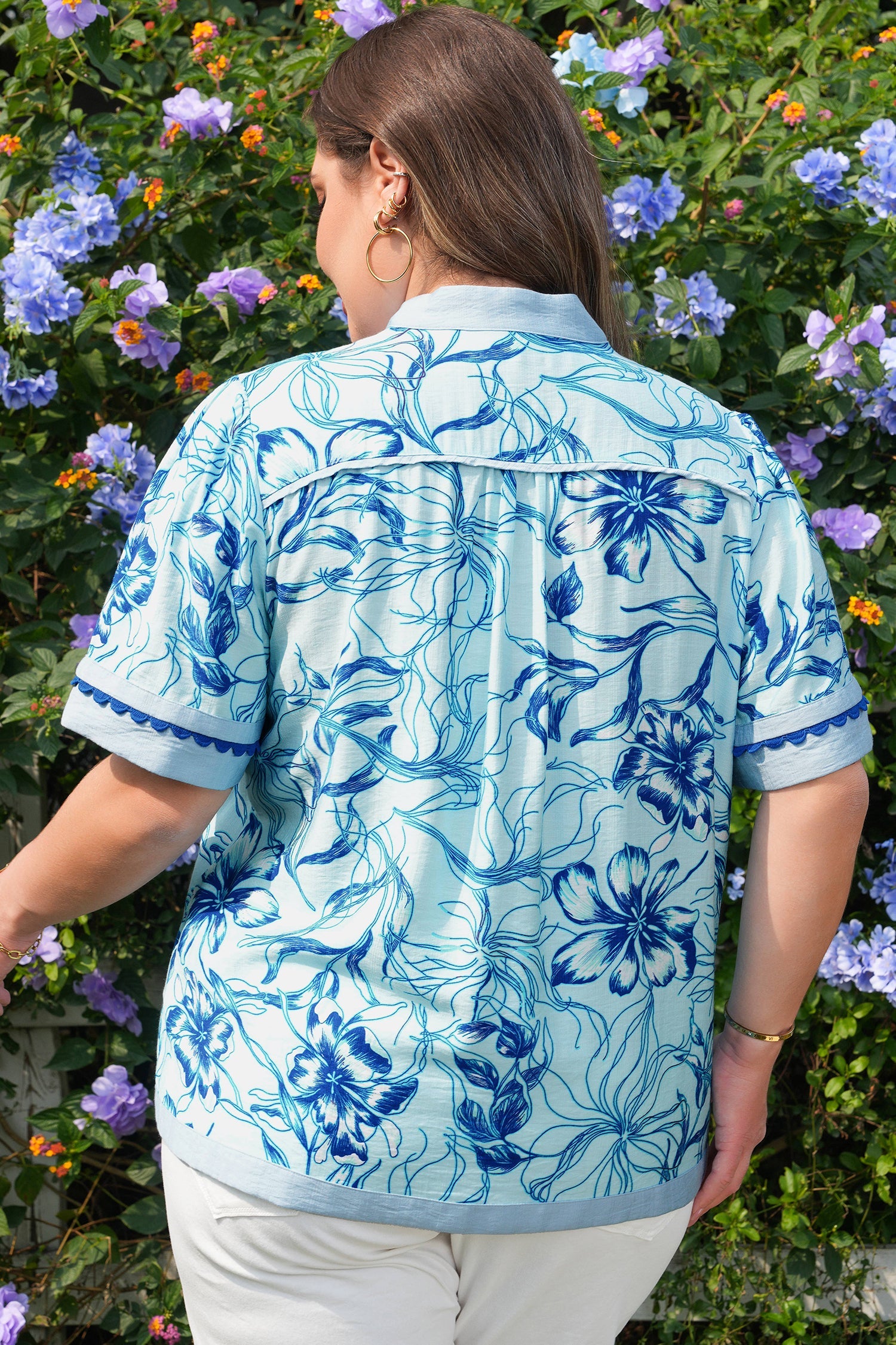 Aylin Floral Short Sleeve Blouse