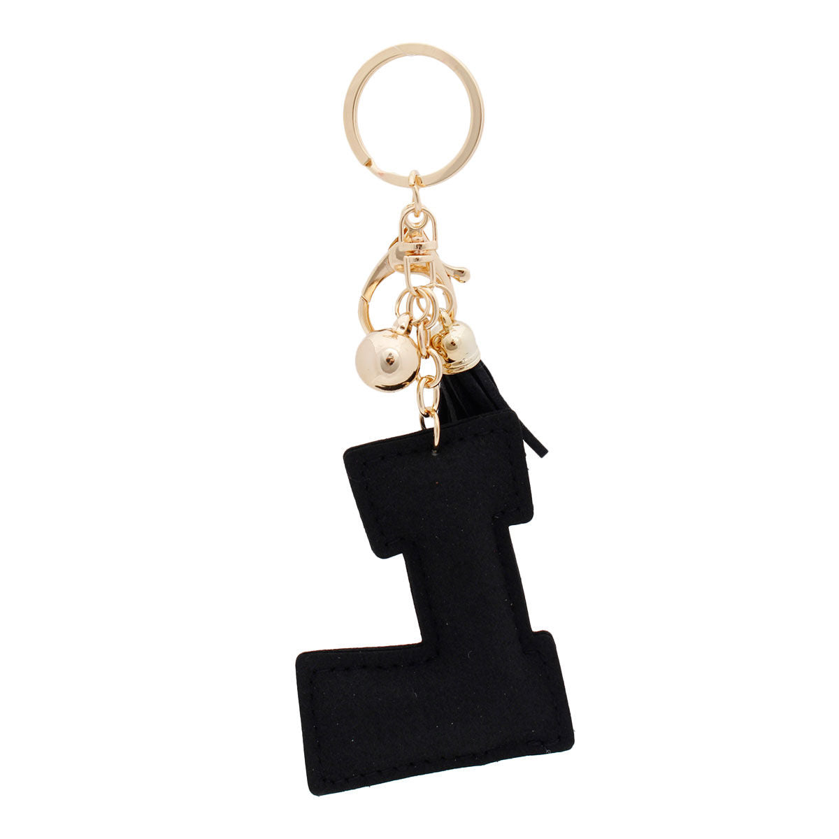 Keychain Bag Charm Black Stylish Accessory