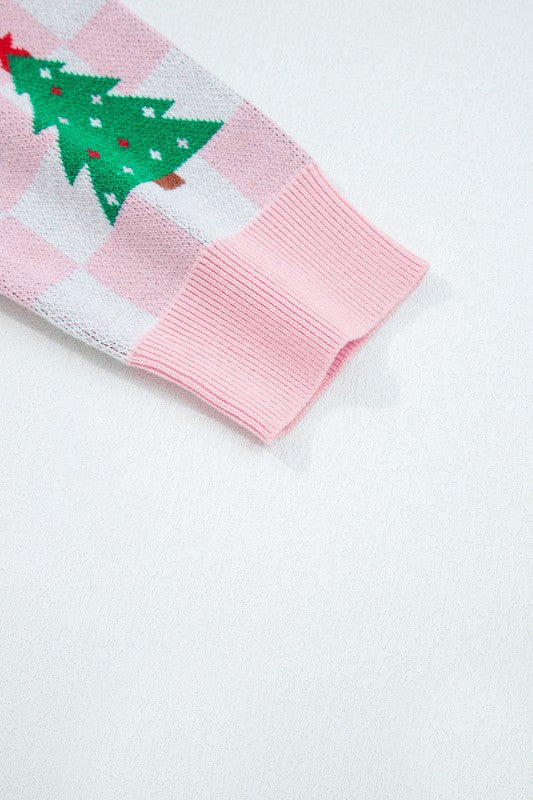 Ella Tree Pattern Cardigan Sweater