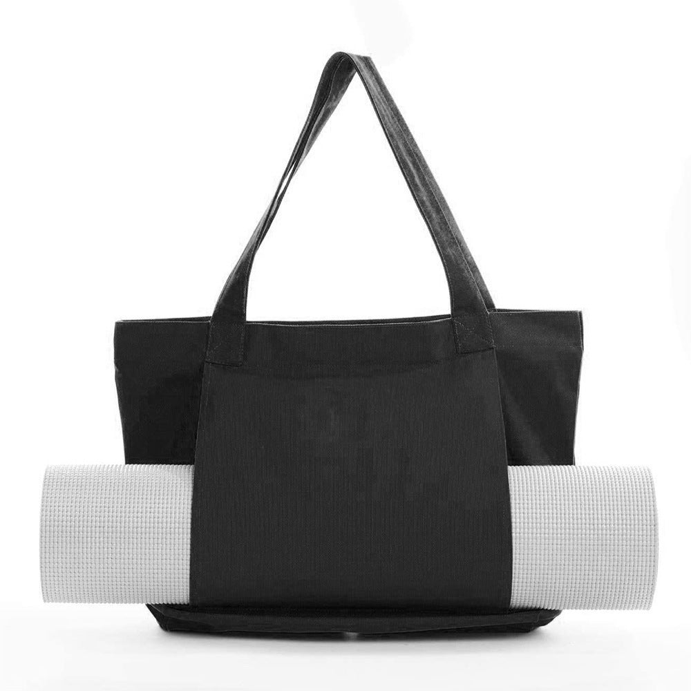 Women's Large Canvas Yoga Tote Bag – Shoulder & Handheld Organizer | Multiple Colors