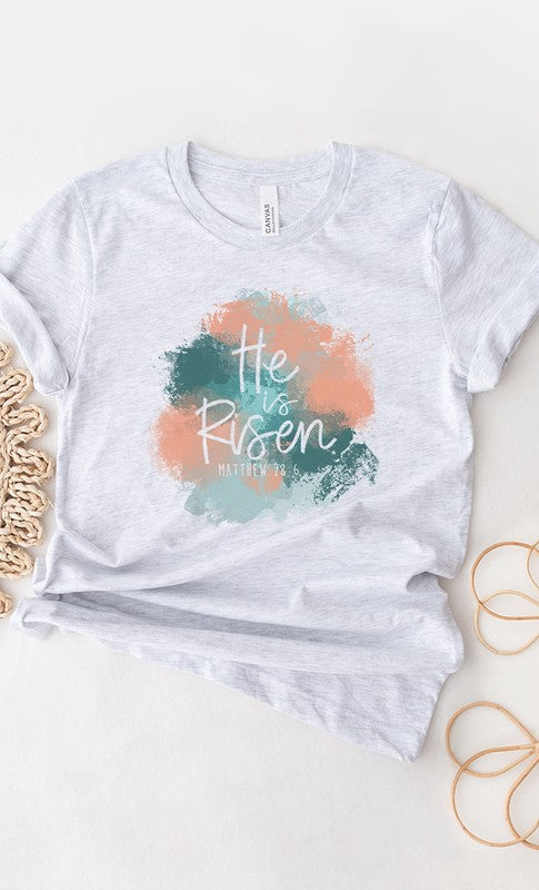He Is Risen Mattew Easter Graphic Tee T-Shirt