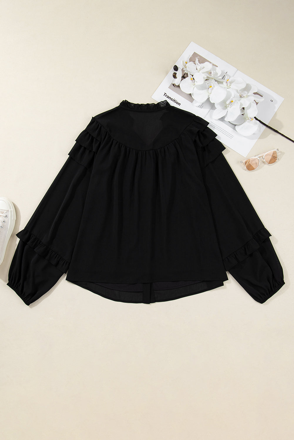 Jaycee Sleeve Chiffon Elegant  Shirt