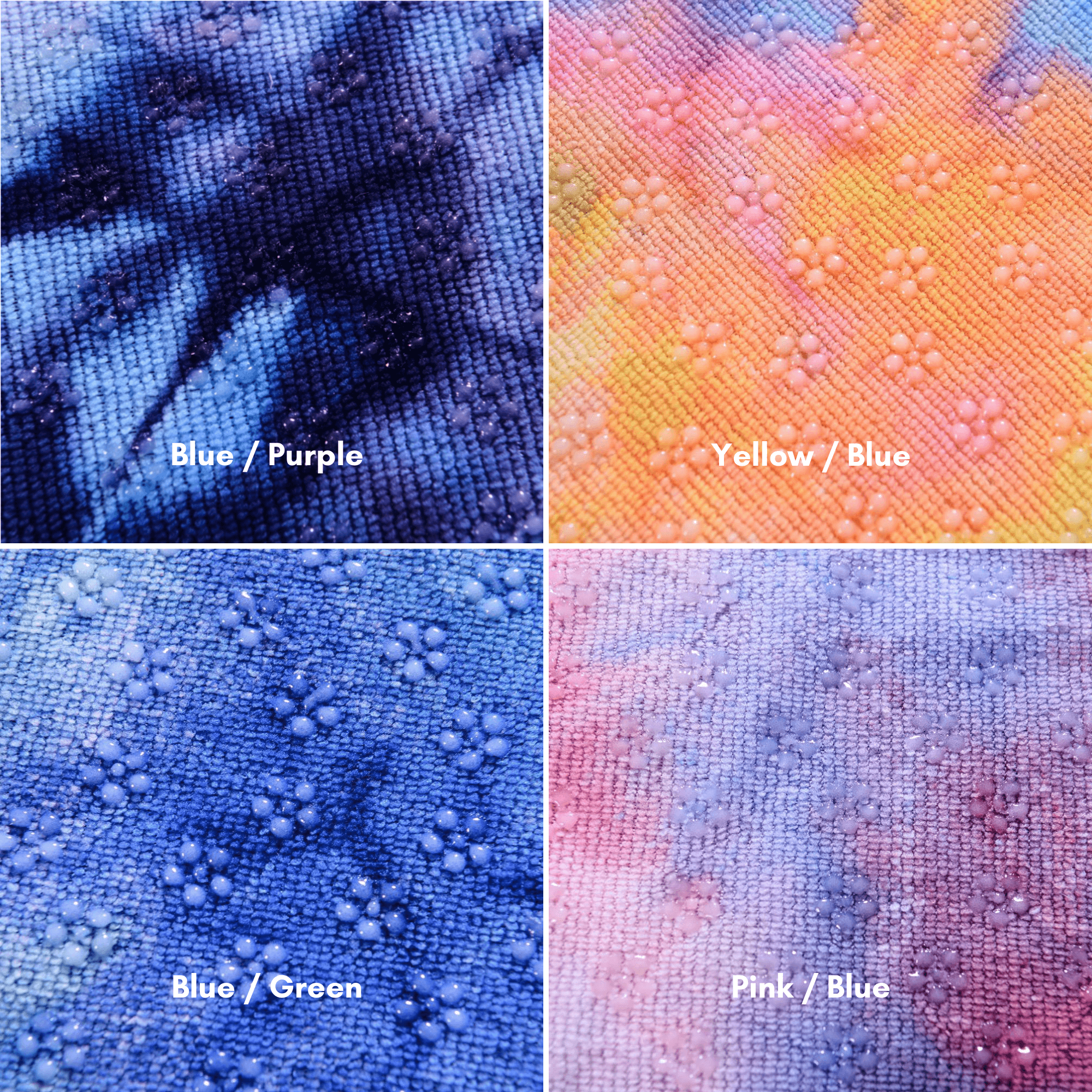 JupiterGear Tie Dye Yoga Mat Towel with Slip-Resistant Grip Dots