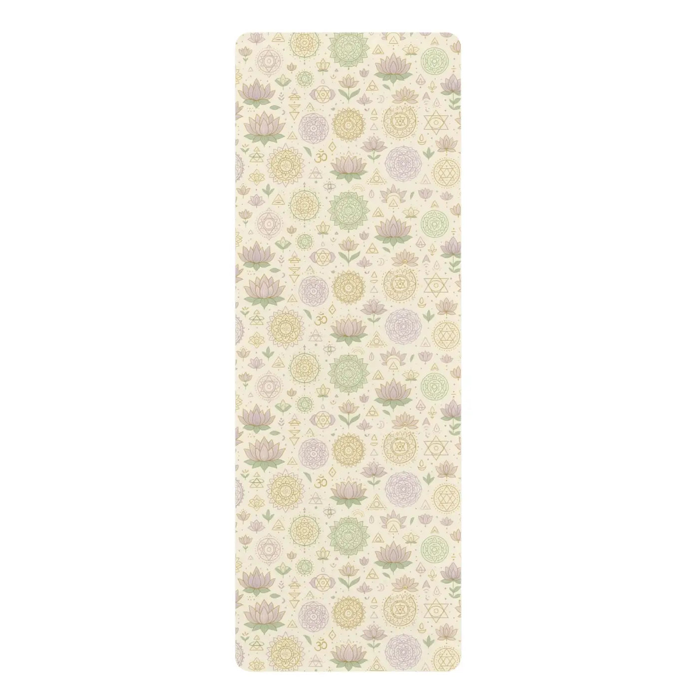 Floral Design Rubber Yoga Mat Home Workout Gear Dipaliz