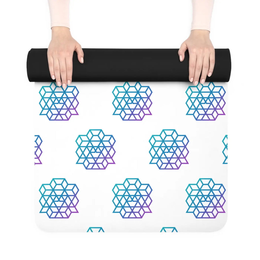 Pastel Lotus Eco Rubber Yoga Mat - Sustainable Grip - Dipaliz