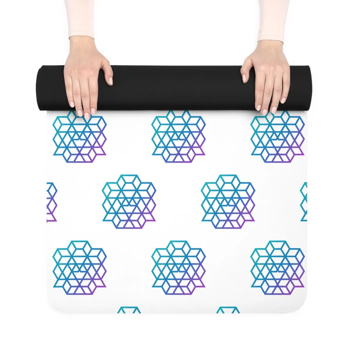 Pastel Lotus Eco Rubber Yoga Mat - Sustainable Grip - Dipaliz