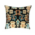 Eden Silk Velvet Ikat Throw Pillow Cover 20 X 20