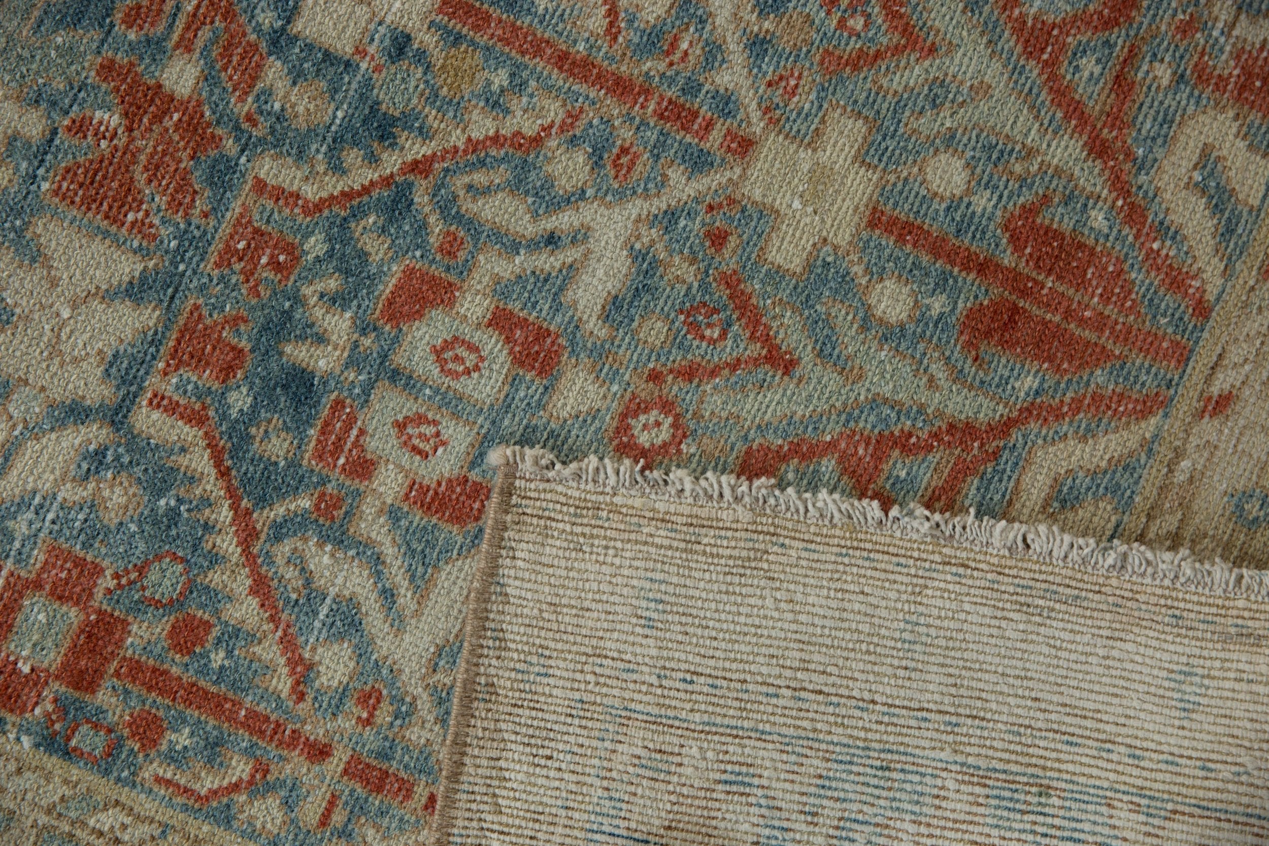 4x13.5 Vintage Distressed Hamadan Rug Runner