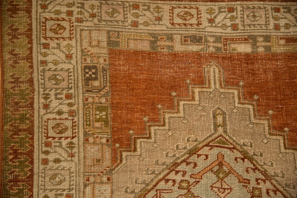 3.5x8.5 Vintage Distressed Serab Rug Runner