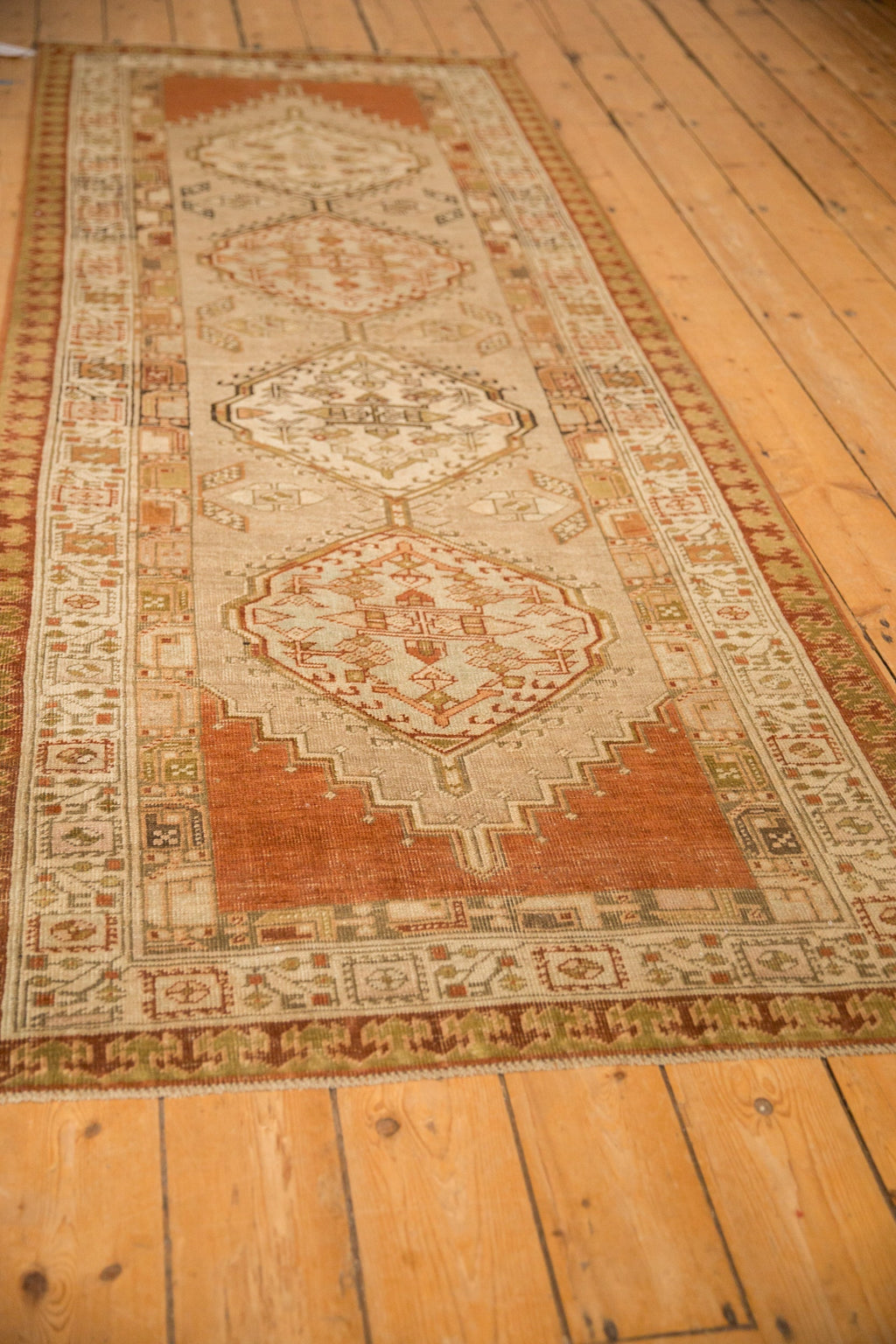 3.5x8.5 Vintage Distressed Serab Rug Runner