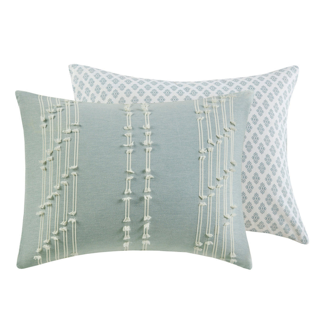 Full/Queen 3 Piece Cotton Jacquard Duvet Cover Set