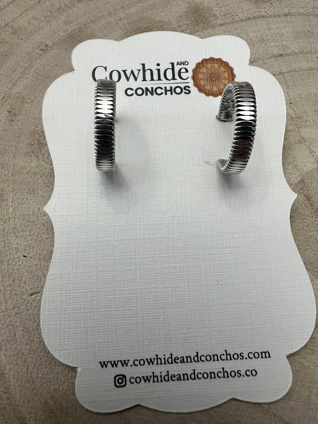 Elaine Tahe Sterling Silver Hoop Earrings