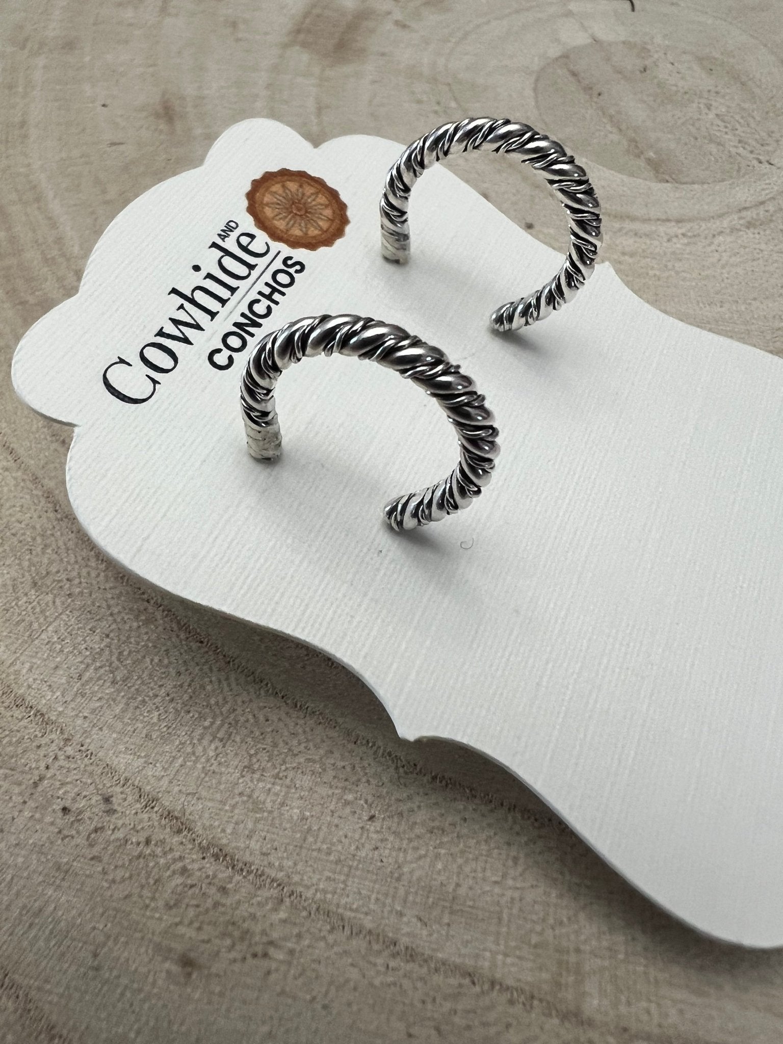 Elaine Tahe Sterling Silver Hoop Earrings
