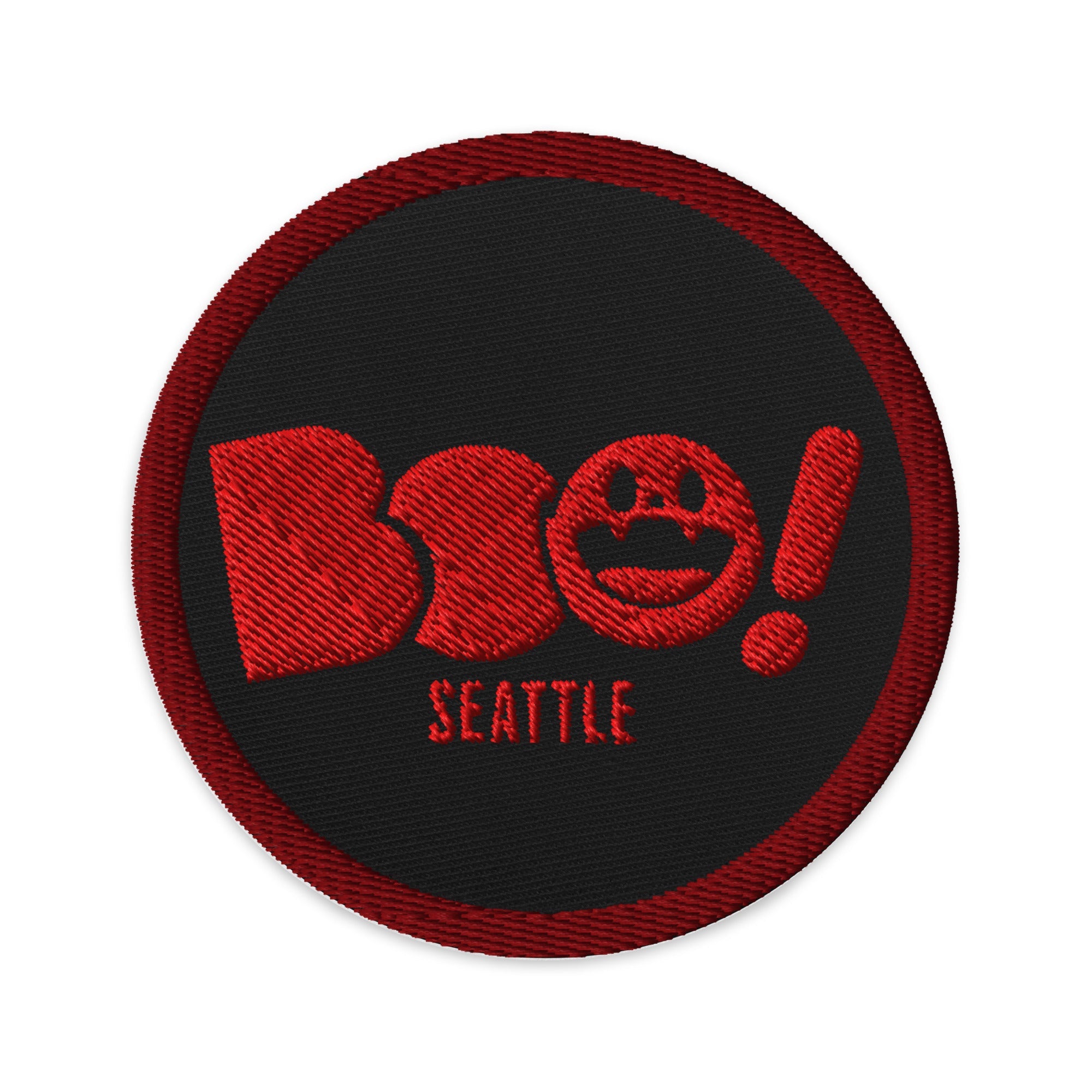Boo! Seattle Limited Edition Halloween Embroidered Iron-on Patches