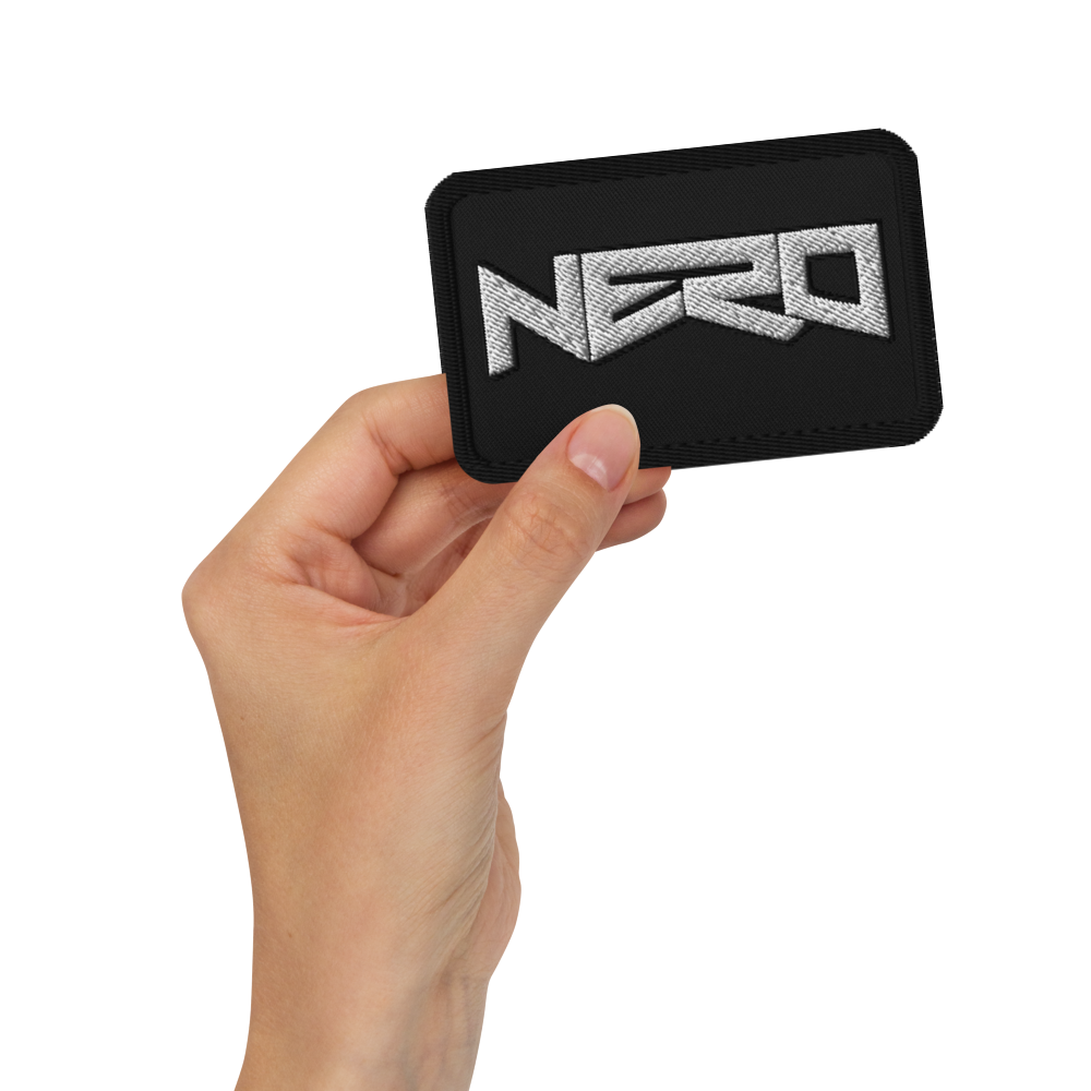 NERO Iron-on Embroidered EDM Patches