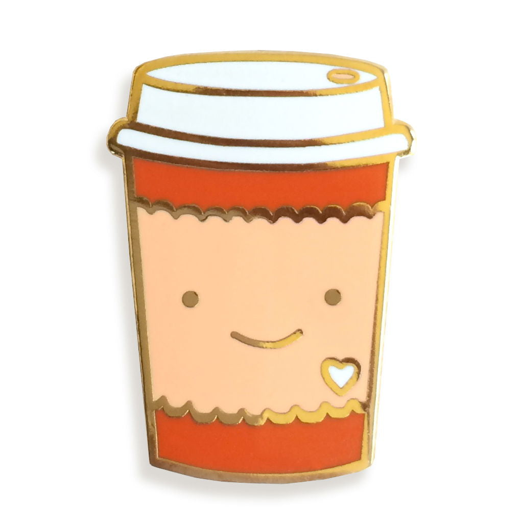 Coffee Buzz Keychain + Pin Gift Set