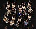 Evil Eye Metal Keychain and Bag Charm