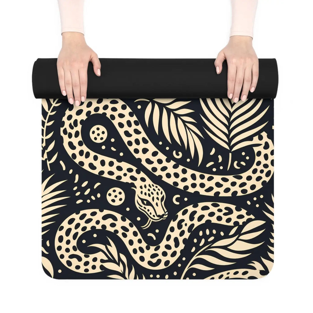 Exotic Jungle Snake Yoga Mat - Slippery Grip - Dipaliz