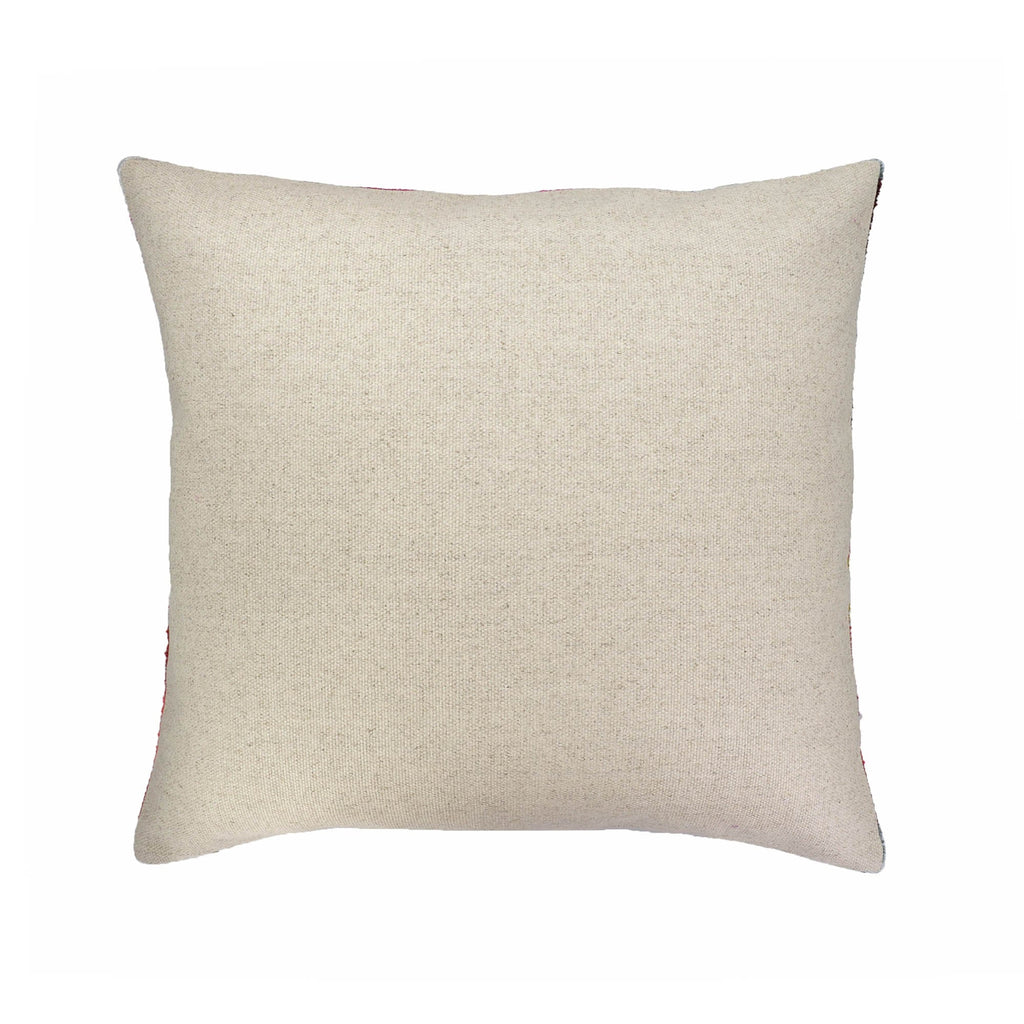 Eye of Ra 2 Silk Velvet Ikat Throw Pillow Cover 24 X 24