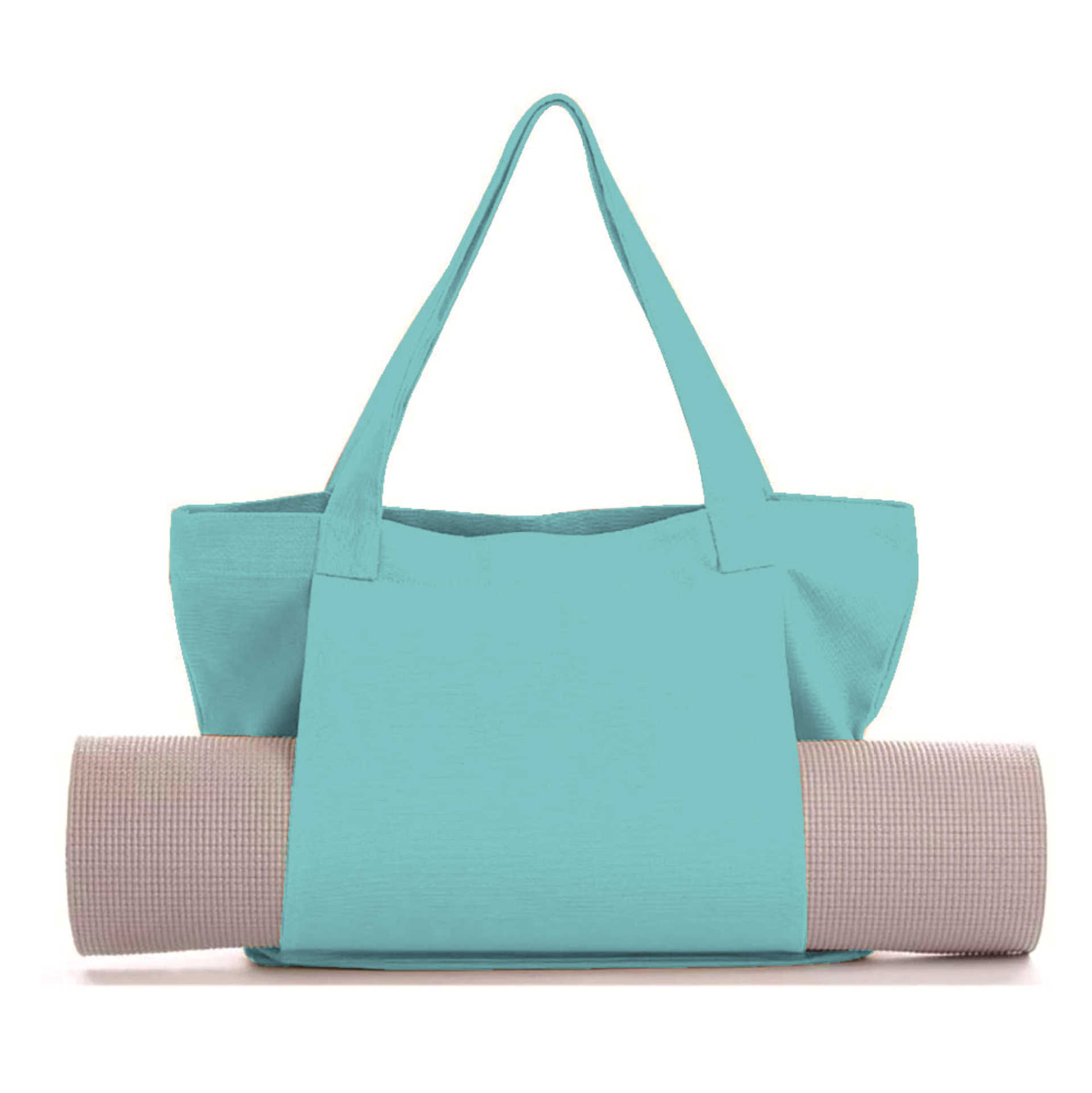 Women's Large Canvas Yoga Tote Bag – Shoulder & Handheld Organizer | Multiple Colors