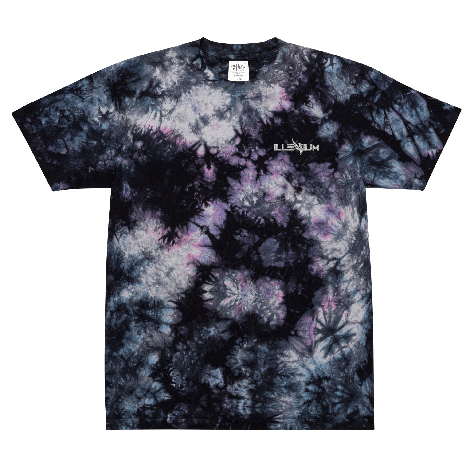 Illenium Embroidery Tie-Dye Rave T-shirt for Men Women Unisex