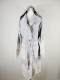 Unisex Robe, Beach or spa Robe with pockets - Gray