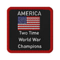 America World War Champion Embroidered Iron on Patches