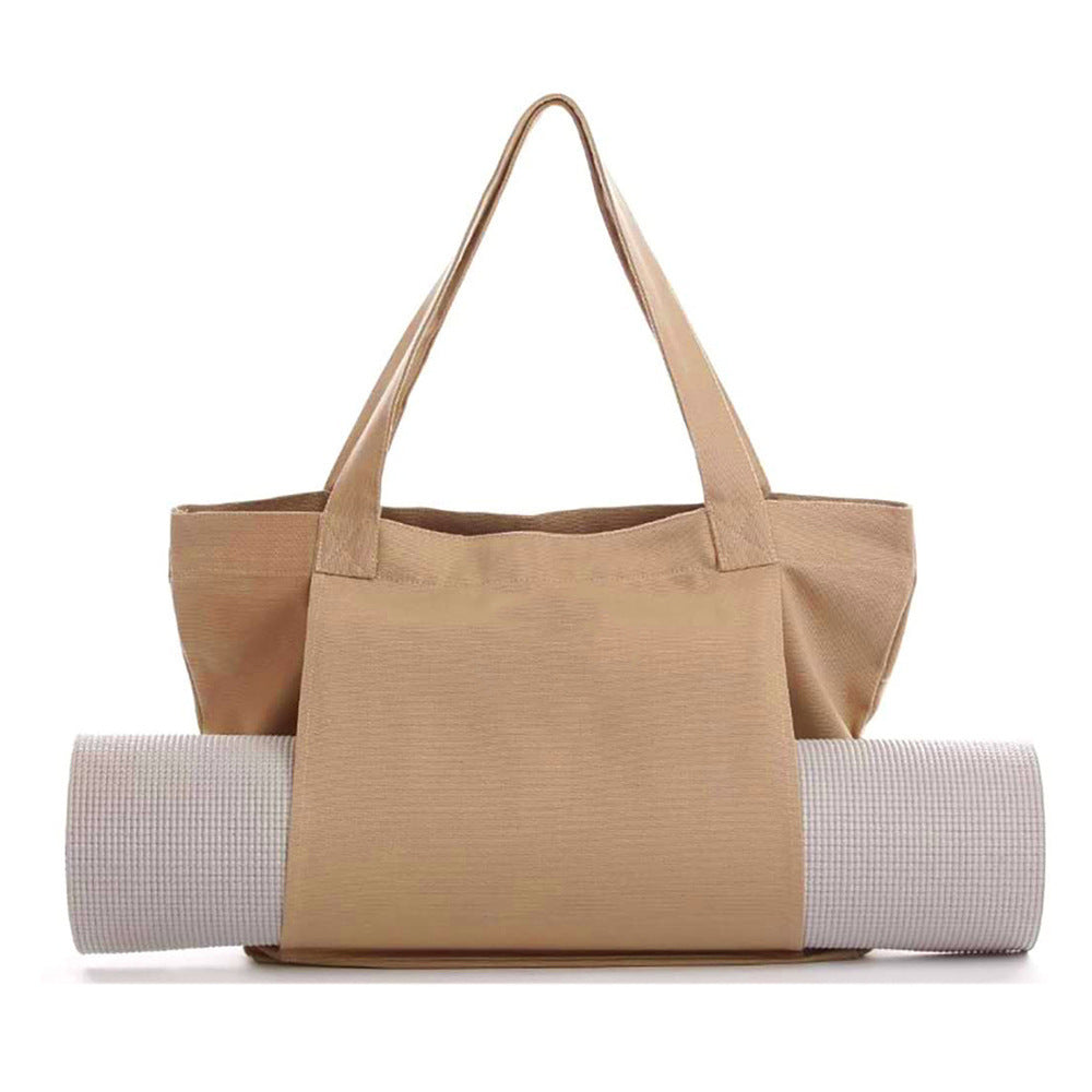 Women's Large Canvas Yoga Tote Bag – Shoulder & Handheld Organizer | Multiple Colors