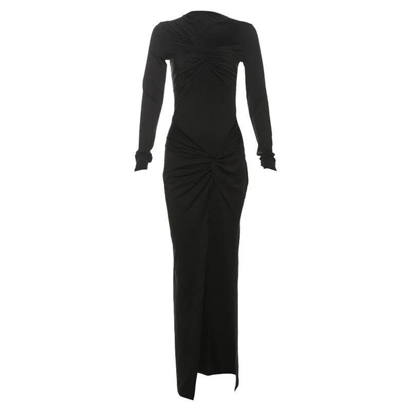 High Slit Tiny Waist Dress