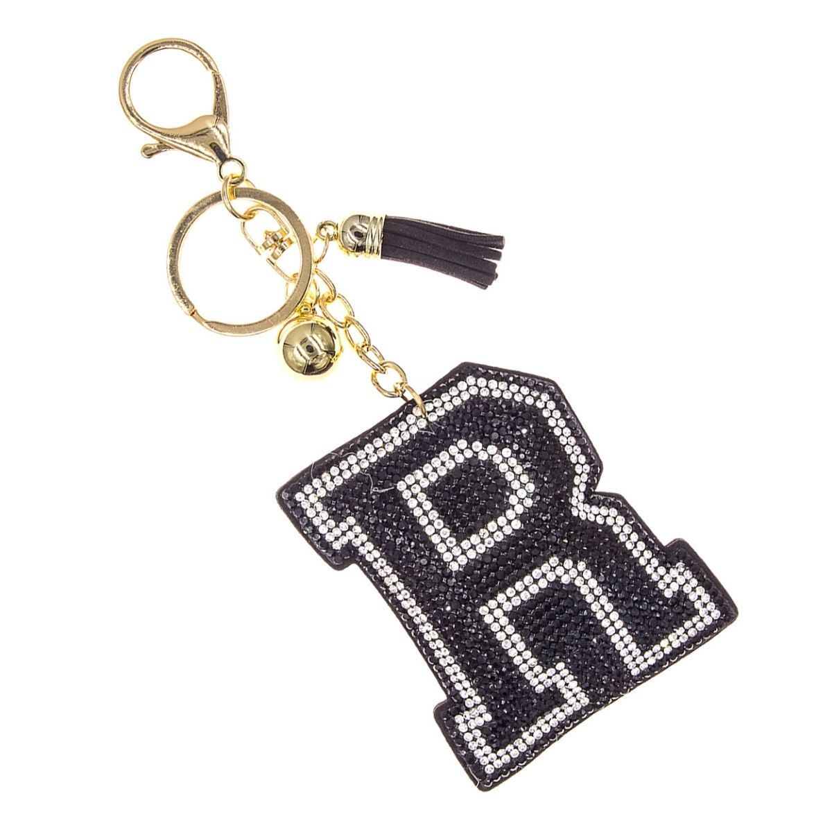 Keychain Bag Charm Black Stylish Accessory