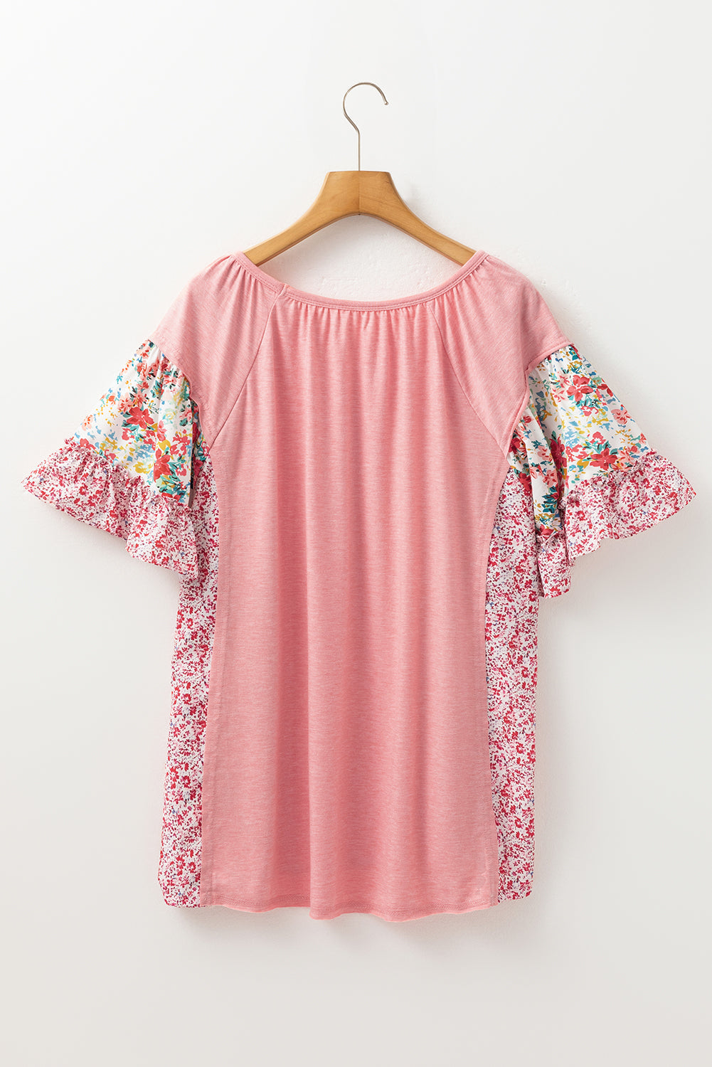Lacey Ruffled Short Sleeve Blouse