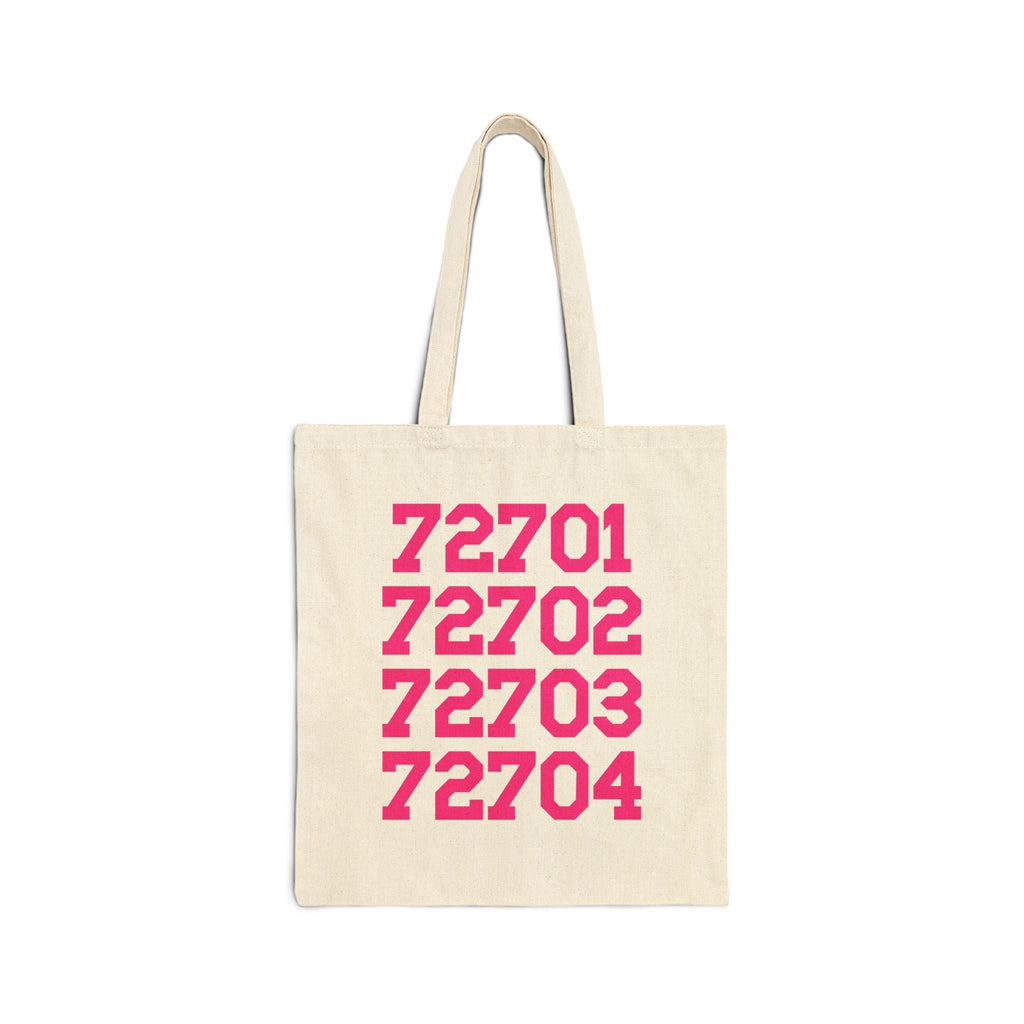 Fayetteville Arkansas Tote Bag withZip Codes